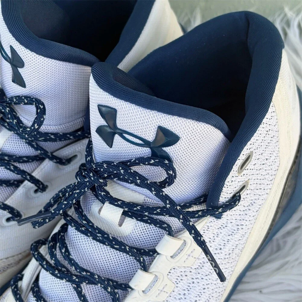 Under Armour Curry 3 SC30 Men's Basketball Shoes White/Navy Size 10
